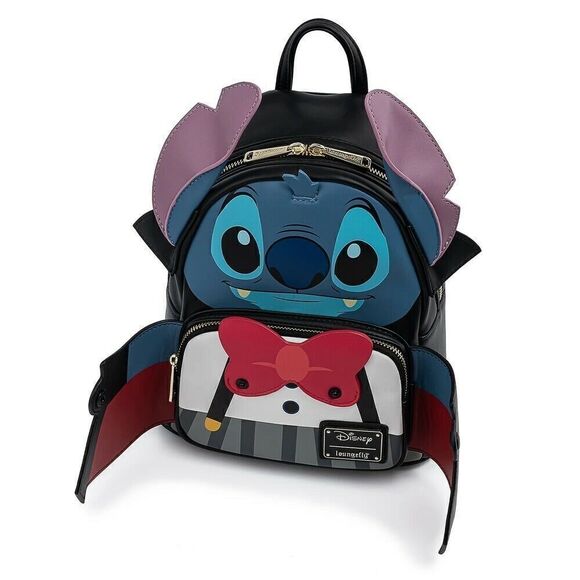 Loungefly Disney Vampire Stitch Halloween Bowtie Mini Backpack main image 5